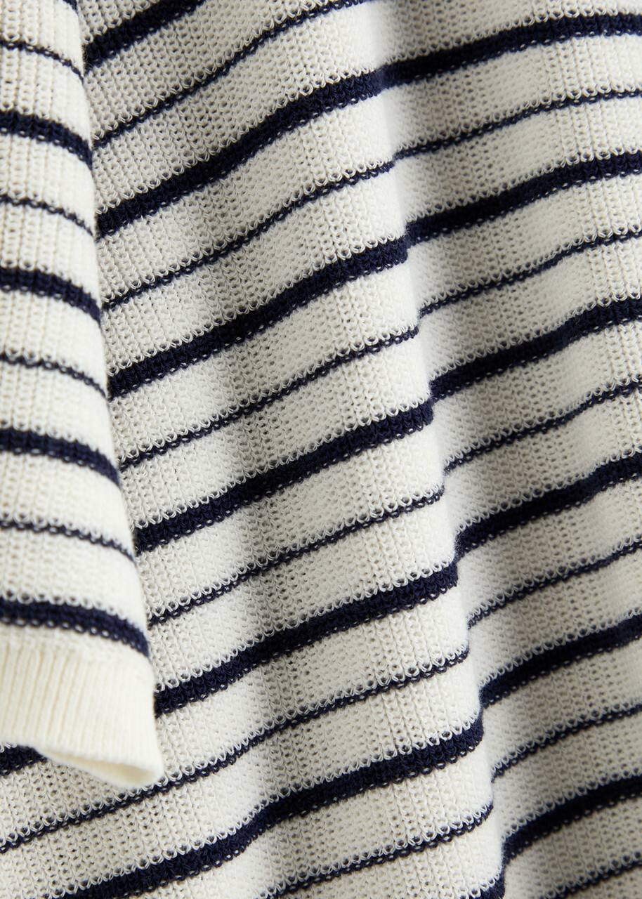Rag & Bone Dina Striped Cotton-blend Cardigan Stripe
