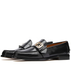 Gucci Men's GG Buckle Loafer in Black