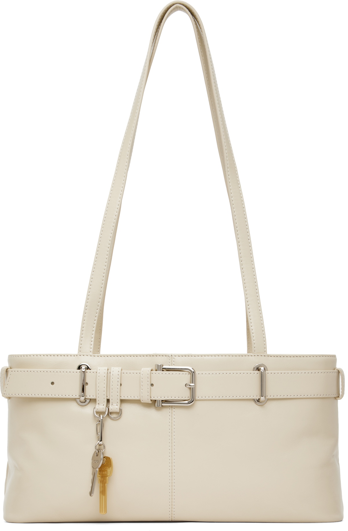 OSOI Off-White Shoulder Brocle Bag
