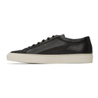 Common Projects Black Pebbled Achilles Low Sneakers