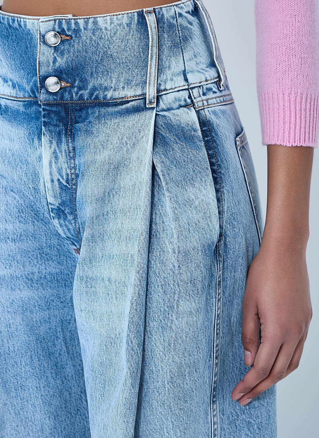 Sportmax Wide-Leg Denim Trousers