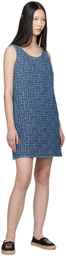 Kenzo Blue Kenzo Paris Three Hole Minidress