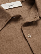 Séfr - Cotton and Linen-Blend Shirt - Brown