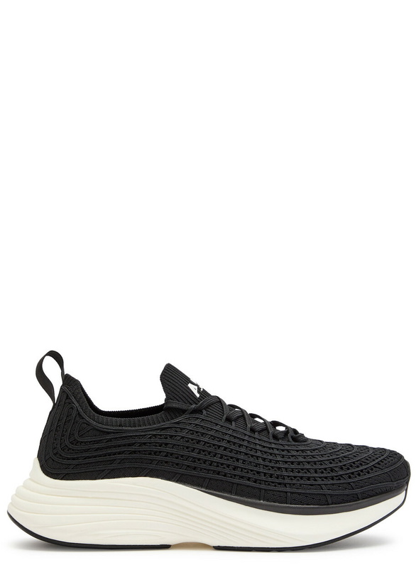 Photo: Athletic Propulsion Labs Techloom Zipline Knitted Sneakers Black And White