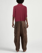 Manila Grace Womens Turtleneck Garnet