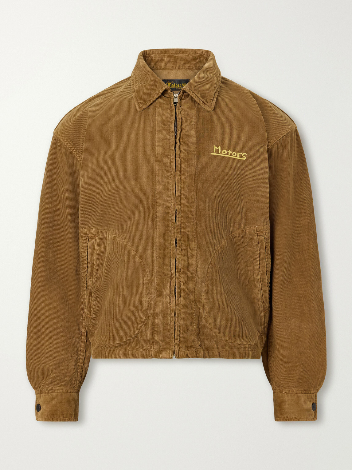 Visvim - Somer Swingtop Embroidered Distressed Cotton-Corduroy Jacket - Brown