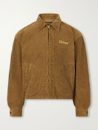 Visvim - Somer Swingtop Embroidered Distressed Cotton-Corduroy Jacket - Brown