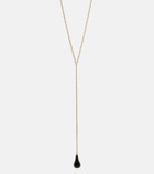 Toteme Onyx gold-plated necklace