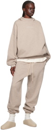 Fear of God ESSENTIALS Beige Bonded Hoodie