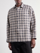 NAHMIAS - Checked Cotton-Blend Seersucker Shirt - Neutrals