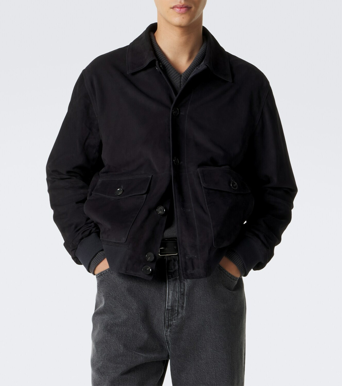 Arma Tomme reversible suede blouson jacket