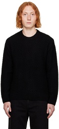 Solid Homme Black Striped Sweater