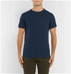 Velva Sheen - Slim-Fit Slub Cotton-Jersey T-Shirt - Navy