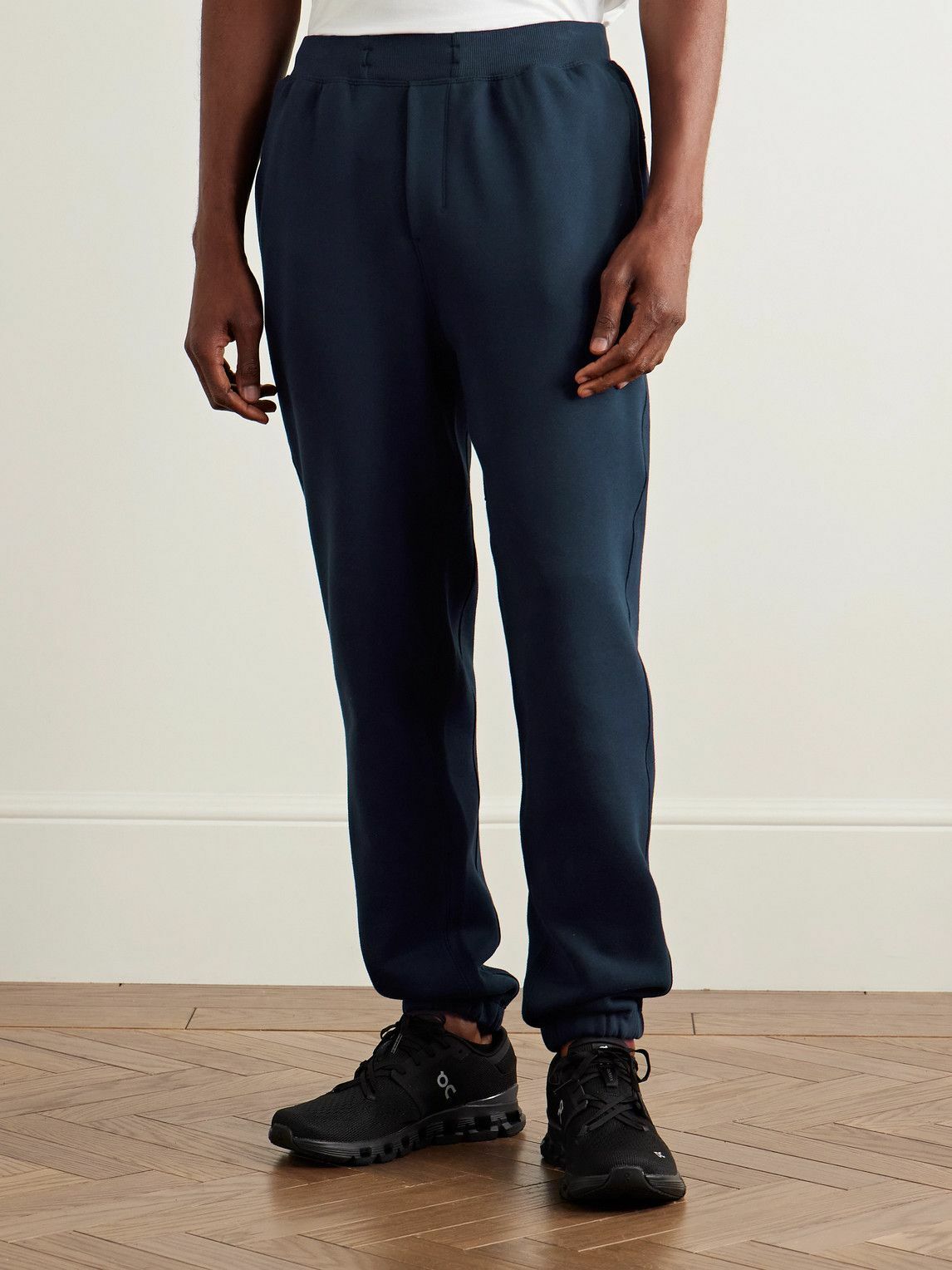Lululemon - Steady State Tapered Cotton-Blend Jersey Sweatpants - Blue