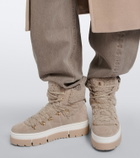 Bogner Vaduz shearling and suede ankle boots