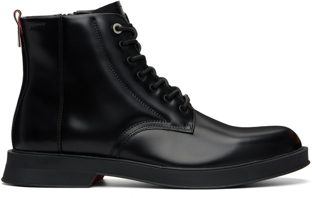 Hugo Black Leather Boots