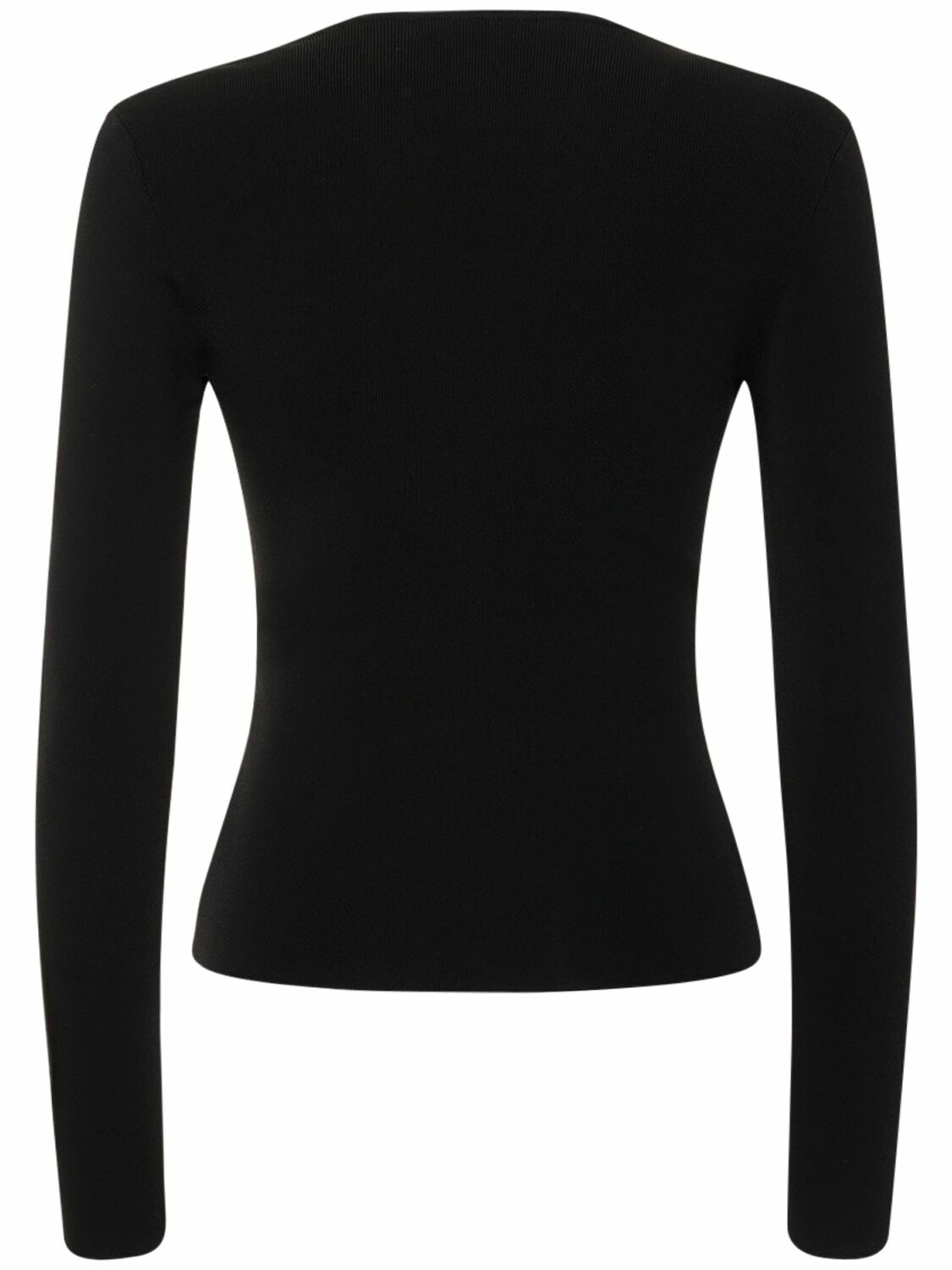 CHRISTOPHER ESBER - Salacia Wire Satin Long Sleeve Top Christopher Esber