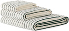 Tekla Off-White Striped Terry Towel Set
