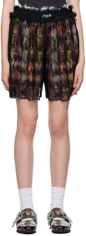 Photo: Collina Strada Black Lace Boxer Shorts