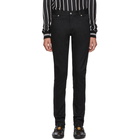 Balmain Black Denim Logo Jeans