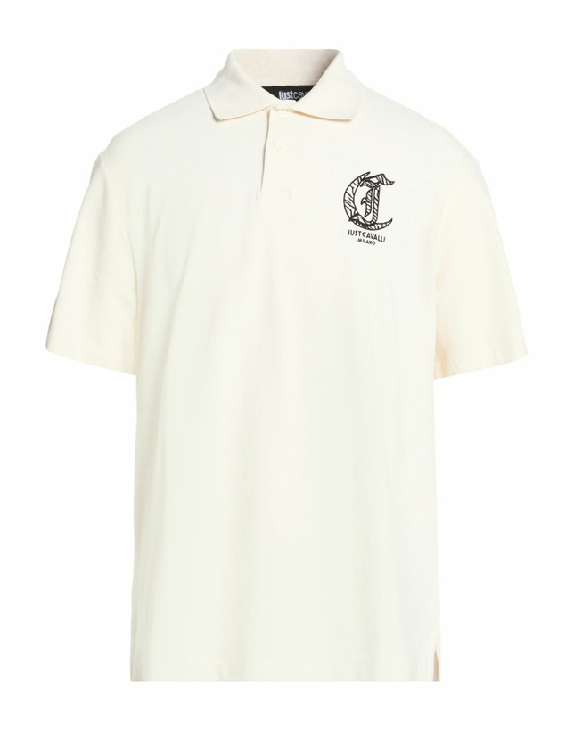 Photo: Just Cavalli Mens Polo shirt Cream