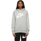 Nike Grey Graphic Sportswear Club Hoodie