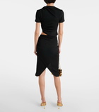 Christopher Esber Ring-detail wrap skirt