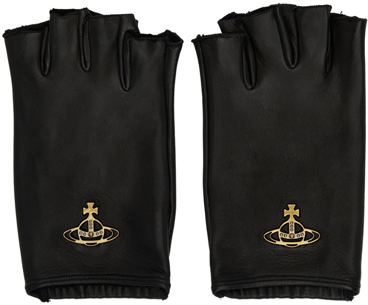 Photo: Vivienne Westwood Black Orb Fingerless Gloves