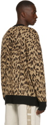 Ksubi Tan Leopard Jungle Cardigan