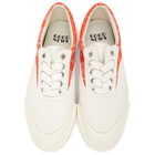 Good News White and Orange Opal Paisley Sneakers