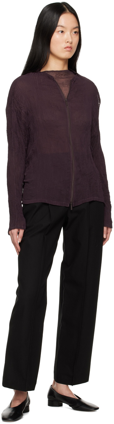 ISSEY MIYAKE Purple Chiffon Twist 1 Turtleneck Issey Miyake Men