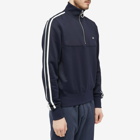 AMI Men's Track Quarter Zip in Nautic Blue