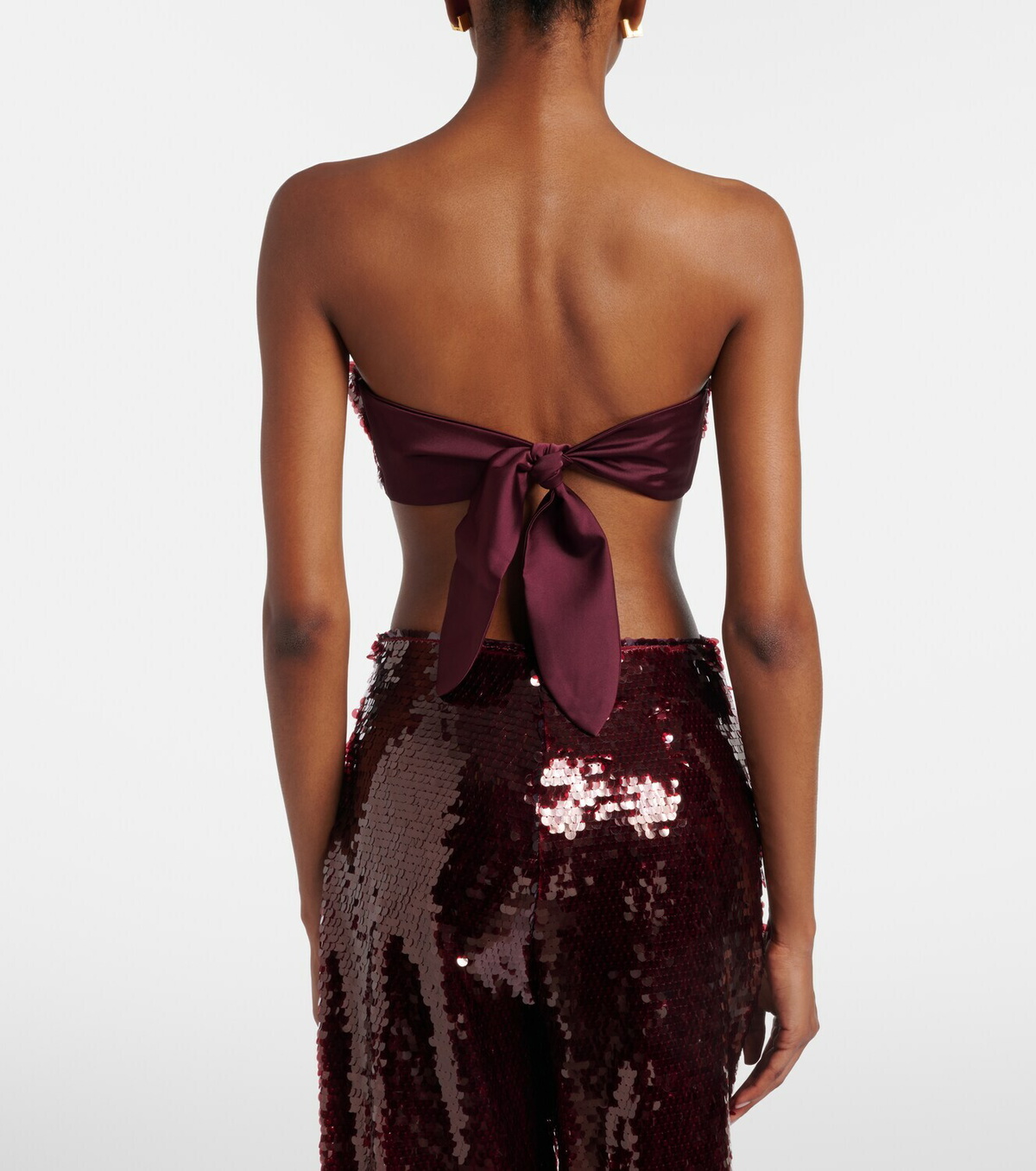Adriana Degreas Sequined bandeau top