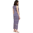 PLEATS PLEASE ISSEY MIYAKE Navy Basket Midi Dress