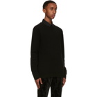 Alexander McQueen Black Cashmere Embroidered Logo Sweater