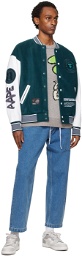 AAPE by A Bathing Ape Green Embroidered Jacket