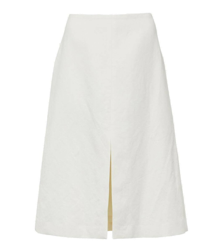 Photo: Dries Van Noten Gabardine midi skirt