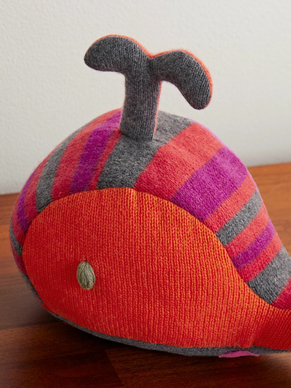 The Elder Statesman - Striped Cashmere Stuffed Animal