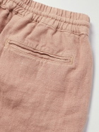 La Paz - Pestana Straight-Leg Linen Drawstring Shorts - Orange