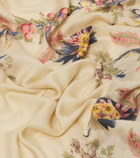 Etro Floral modal and cashmere scarf