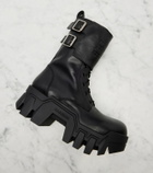 Balenciaga Bulldozer 25 leather platform combat boots