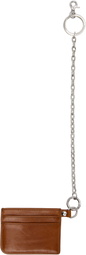 Vivienne Westwood Brown Flat Chain Card Holder