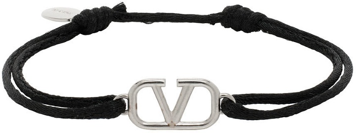 Photo: Valentino Garavani Black VLogo Signature Bracelet