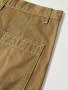 Isabel Marant - Loukas Straight-Leg Panelled Cotton-Canvas Shorts - Brown