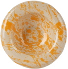 BOMBAC Off-White & Orange Small Bowl