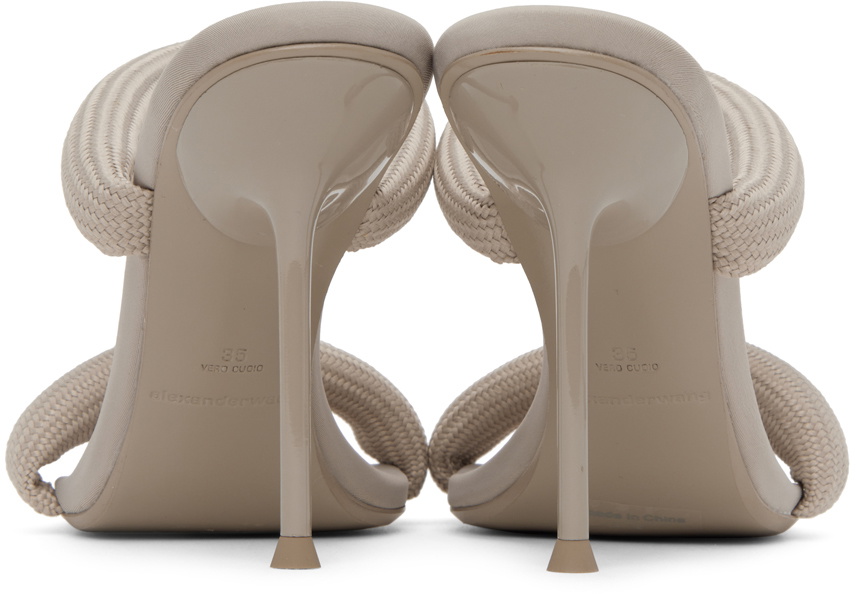 【Alexander Wang】 ヌードハイヒールサンダル ベージュ Alexander Wang Beige Julie Tubular Heeled Sandals Alexander Wang