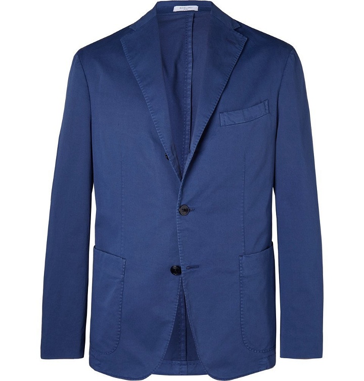 Photo: Boglioli - Blue K-Jacket Unstructured Stretch-Cotton Twill Suit Jacket - Men - Blue