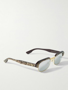 Gucci Eyewear - Rectangular-Frame Acetate and Gold-Tone Sunglasses