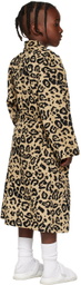 OAS Kids Beige Leopard Bathrobe