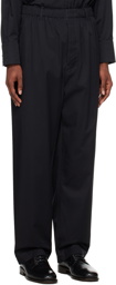 LEMAIRE Black Relaxed Trousers